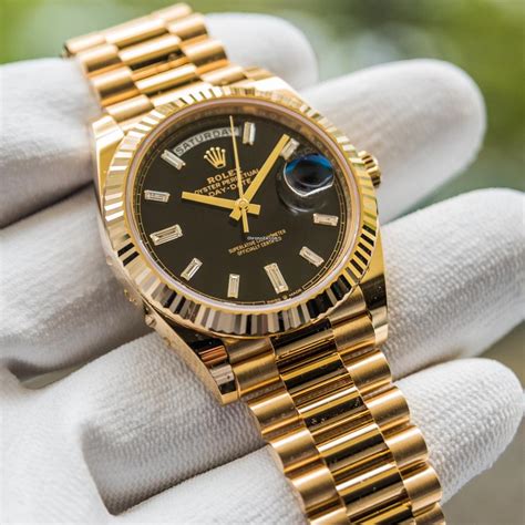 rolex day date gold silber schwarz|rolex daytime wear.